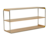 Click to swap image: &lt;strong&gt;Sleigh Shelf-Nat Ash/Stainless Steel&lt;/strong&gt;&lt;br&gt;Dimensions: W1600 x D440 x H810mm